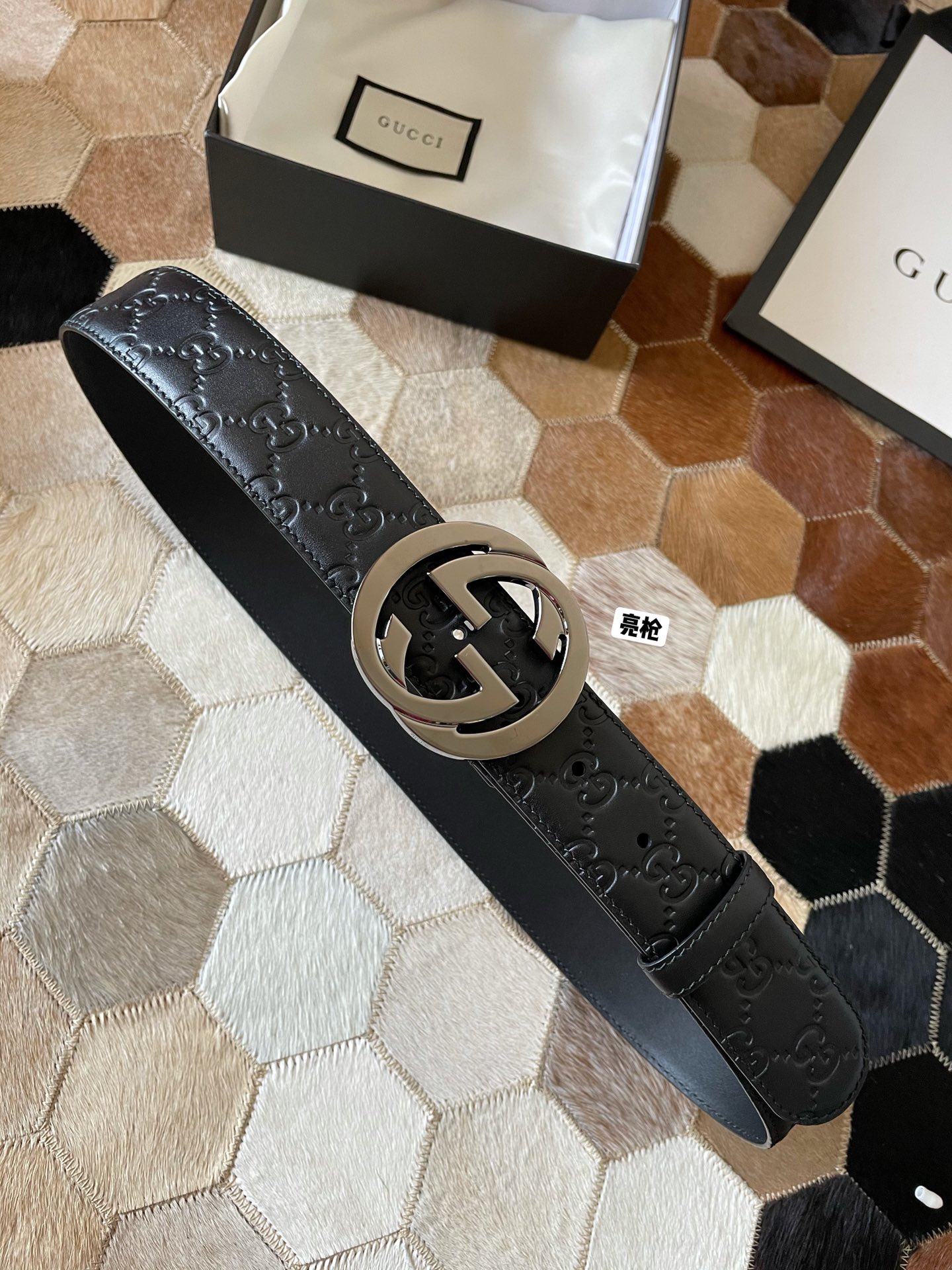 Gucci Haut
 Ceintures Imprimé Hommes Genuine Leather