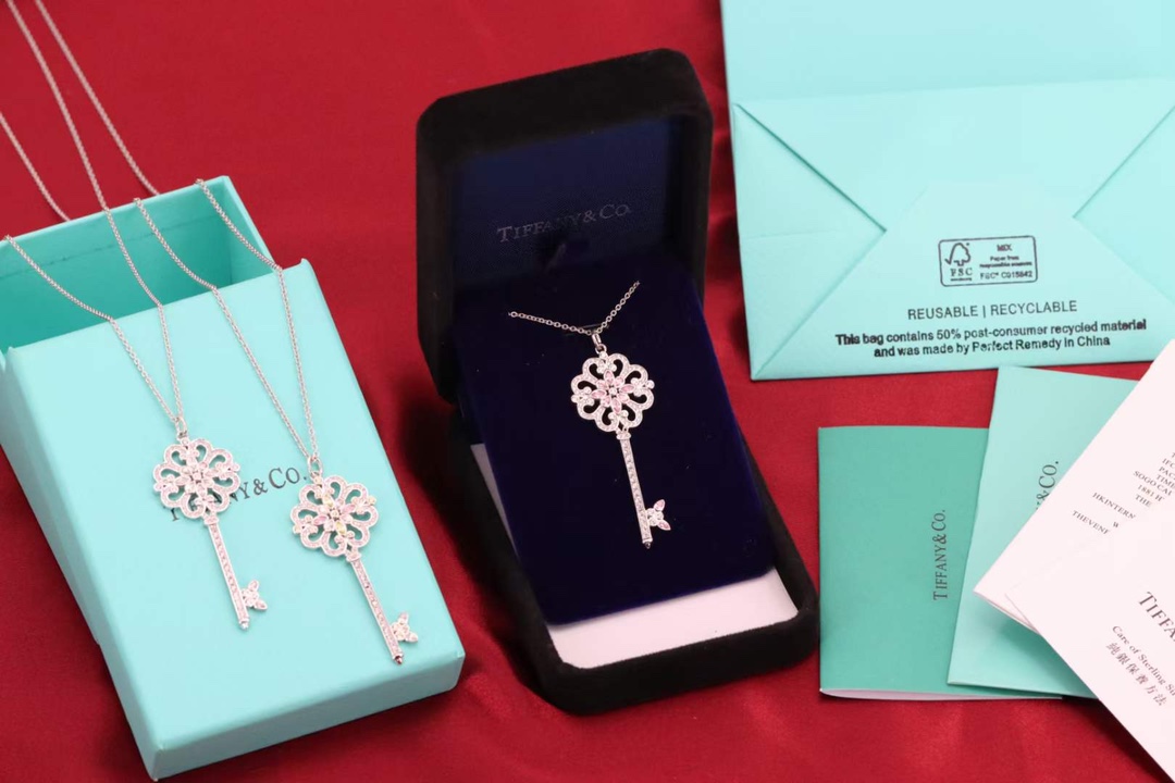 Tiffany & Co. Tiffany&Co. key 大号樱花钥匙项链