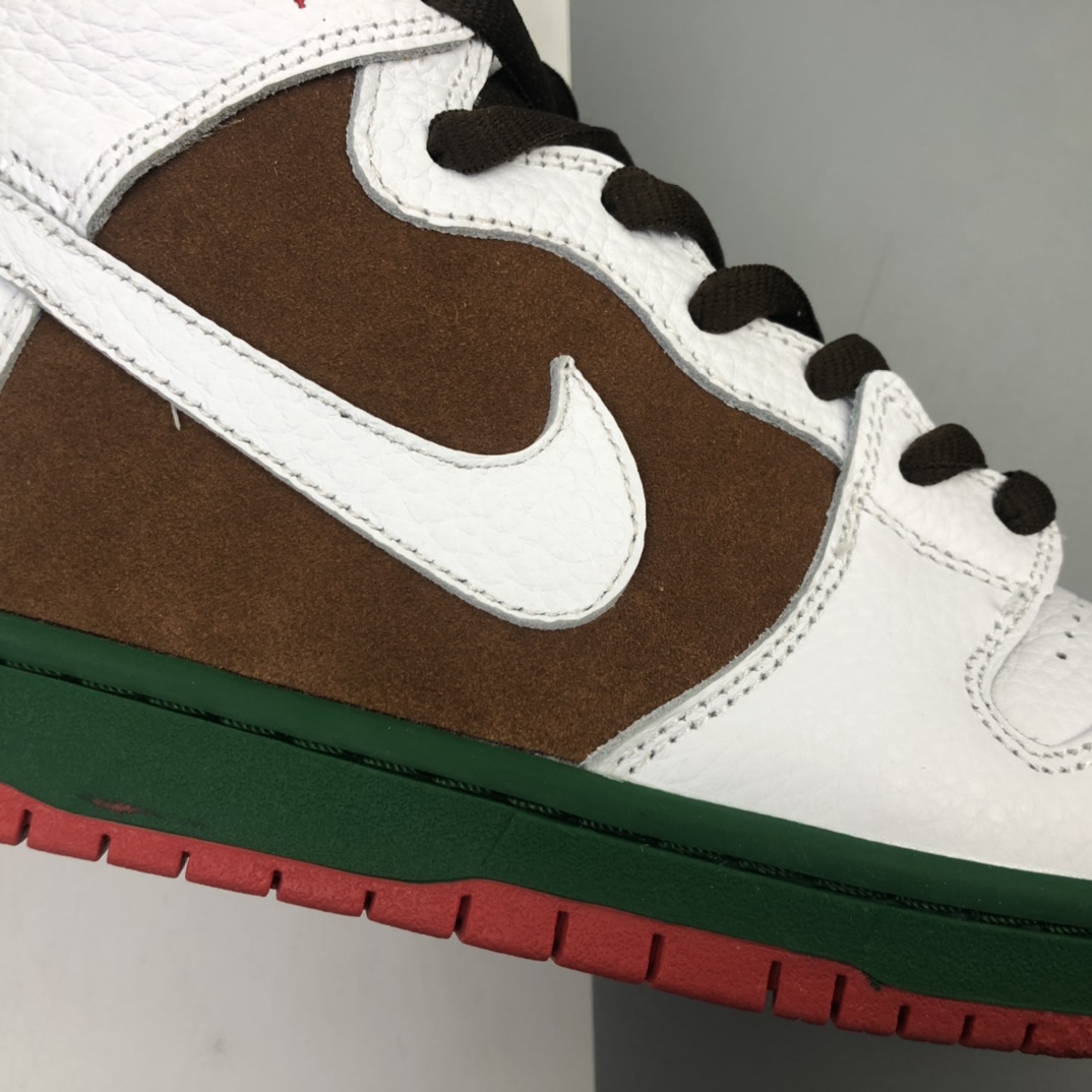 360 NK SB Dunk High Pro Premium”Cali/31st State” 白绿棕喜力2014加州限定 扣篮系列高帮休闲运动滑板板鞋 313171-201