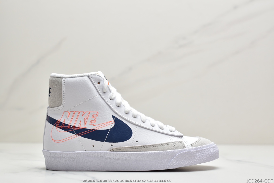 180 耐克Nike Blazer Mid '1977 Vintage Leather WE经典开拓者高帮百搭休闲运动板鞋“黑白钩”BQ6806-002