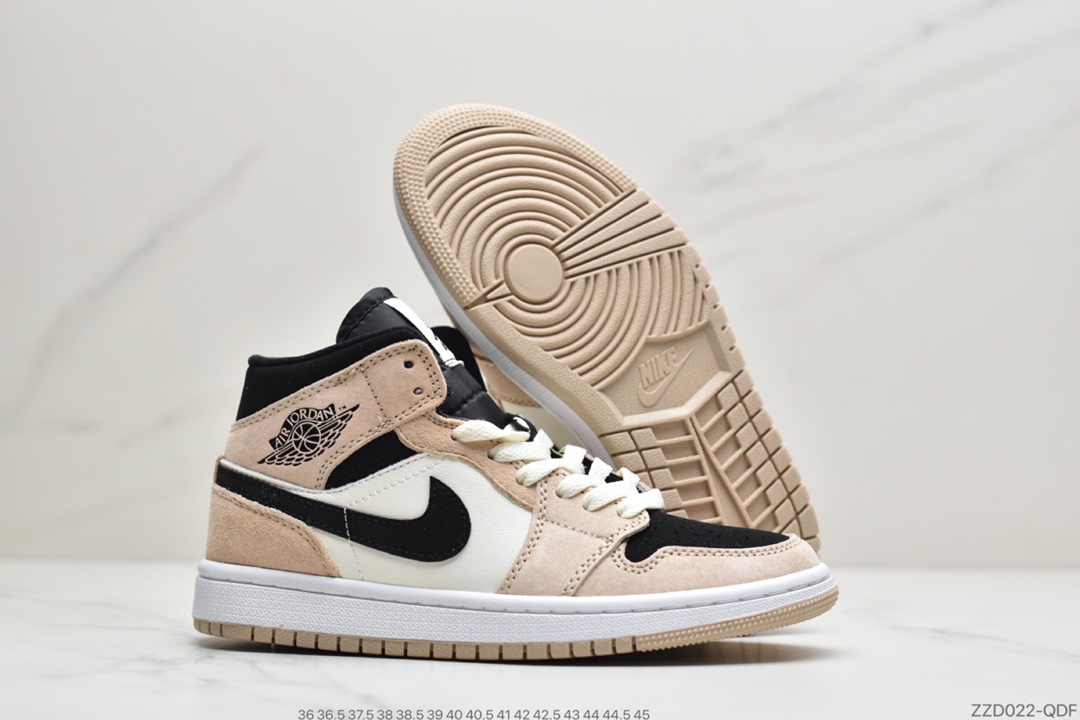 240 公司级 Air Jordan 1 Mid “Euro Tour” 乔1中帮麂皮BQ6472-800