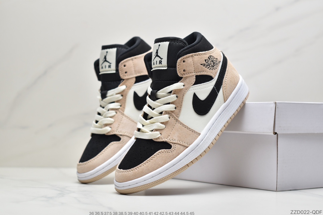 240 公司级 Air Jordan 1 Mid “Euro Tour” 乔1中帮麂皮BQ6472-800