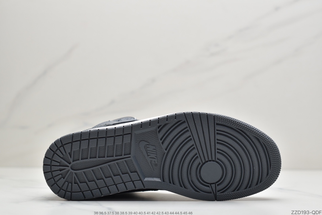 240 公司级Air Jordan 1 Mid “Dark Grey”小影子灰原厂内置气垫魔块554724-041