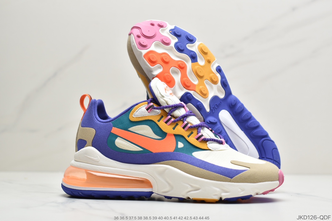 160 公司级耐克Nike Wmns Air Max 270 React 赛车系列CQ4805-146