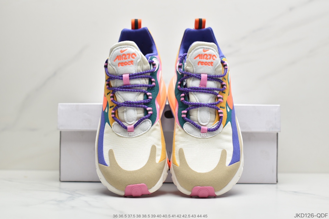 160 公司级耐克Nike Wmns Air Max 270 React 赛车系列CQ4805-146