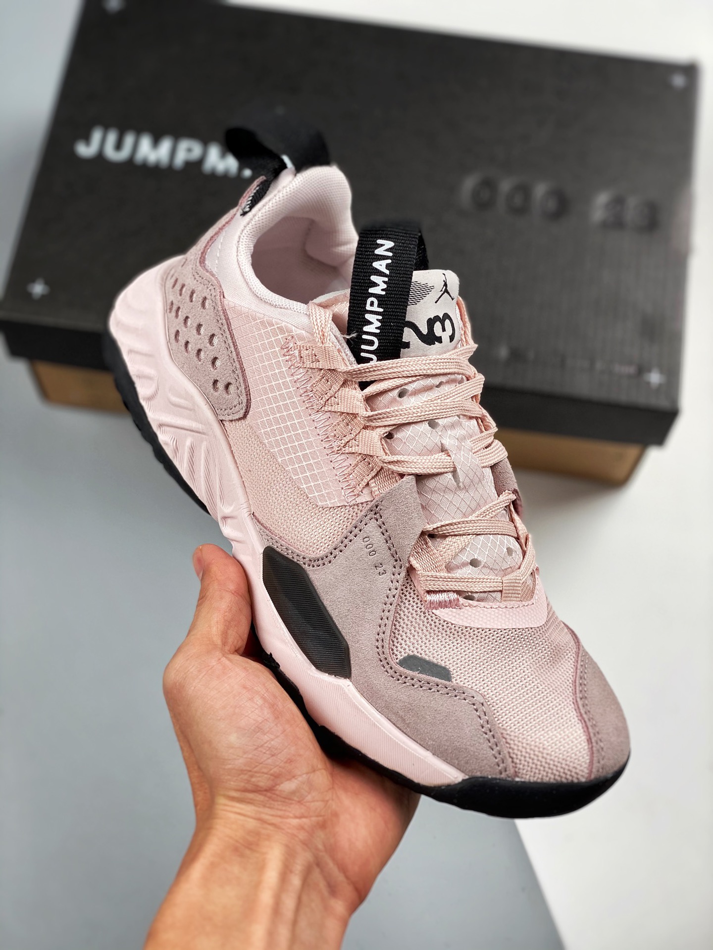 Air Jordan Delta React rosa, nuevo modelo de zapato completo, serie Delta deconstruida con espuma React, zapatillas dep…