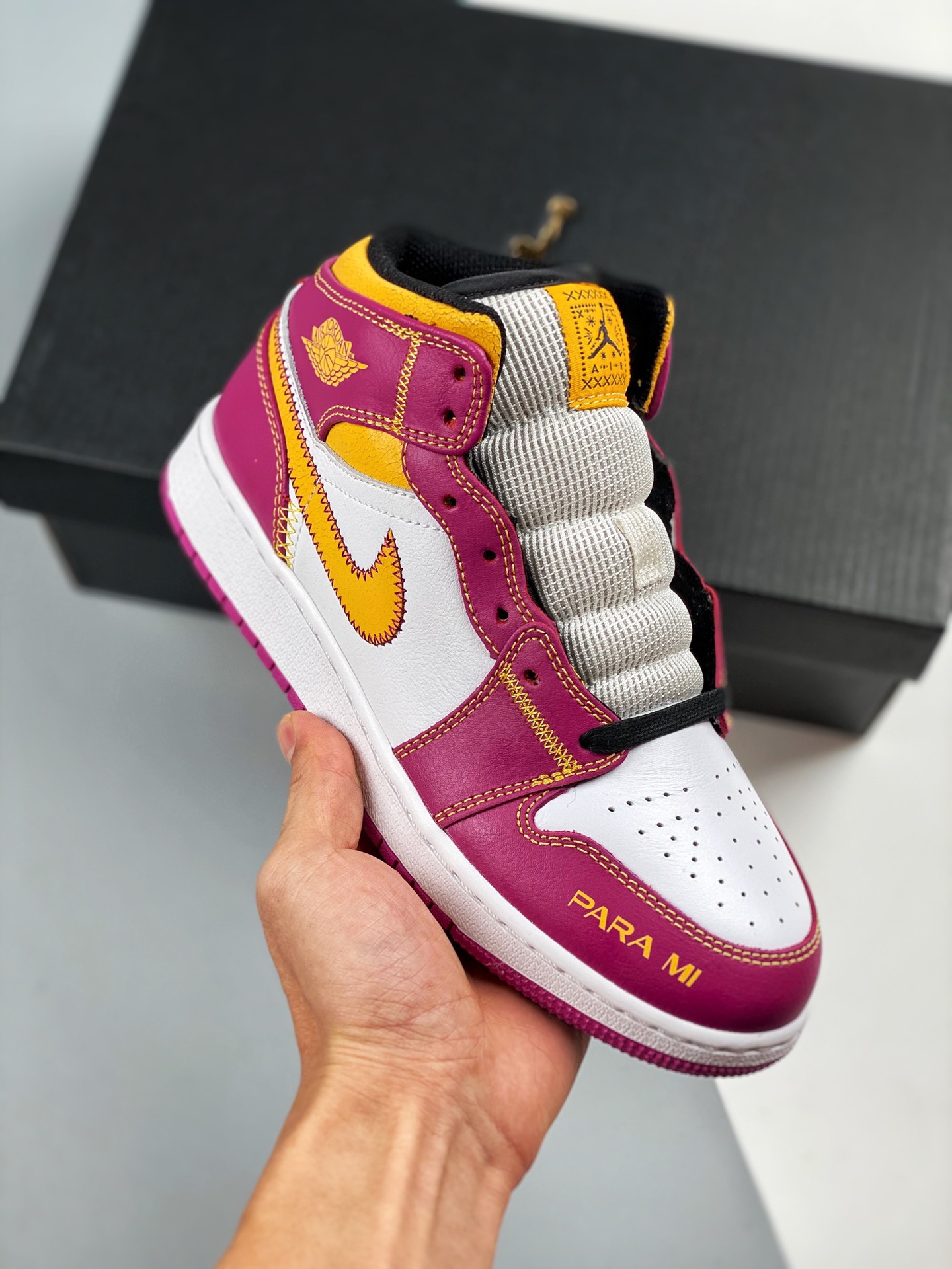 Nivel de zapatos desnudos originales, el producto de la más alta artesanía del mercado 💯 Air Jordan 1 Mid "Familia", b…