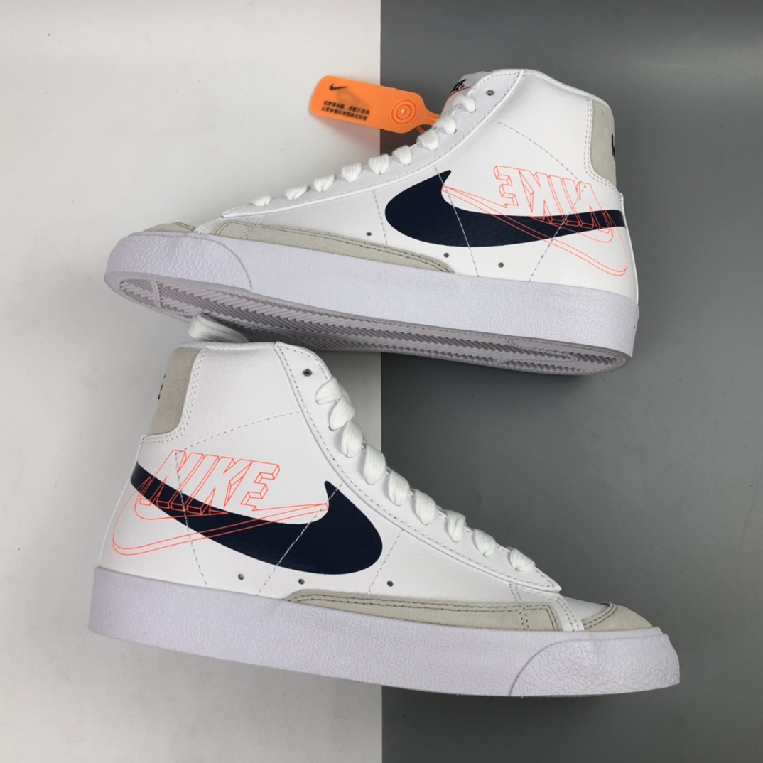 190 Nk Blazer Mid '77 开拓者高帮真硫化百搭休闲板鞋 DA4651-100