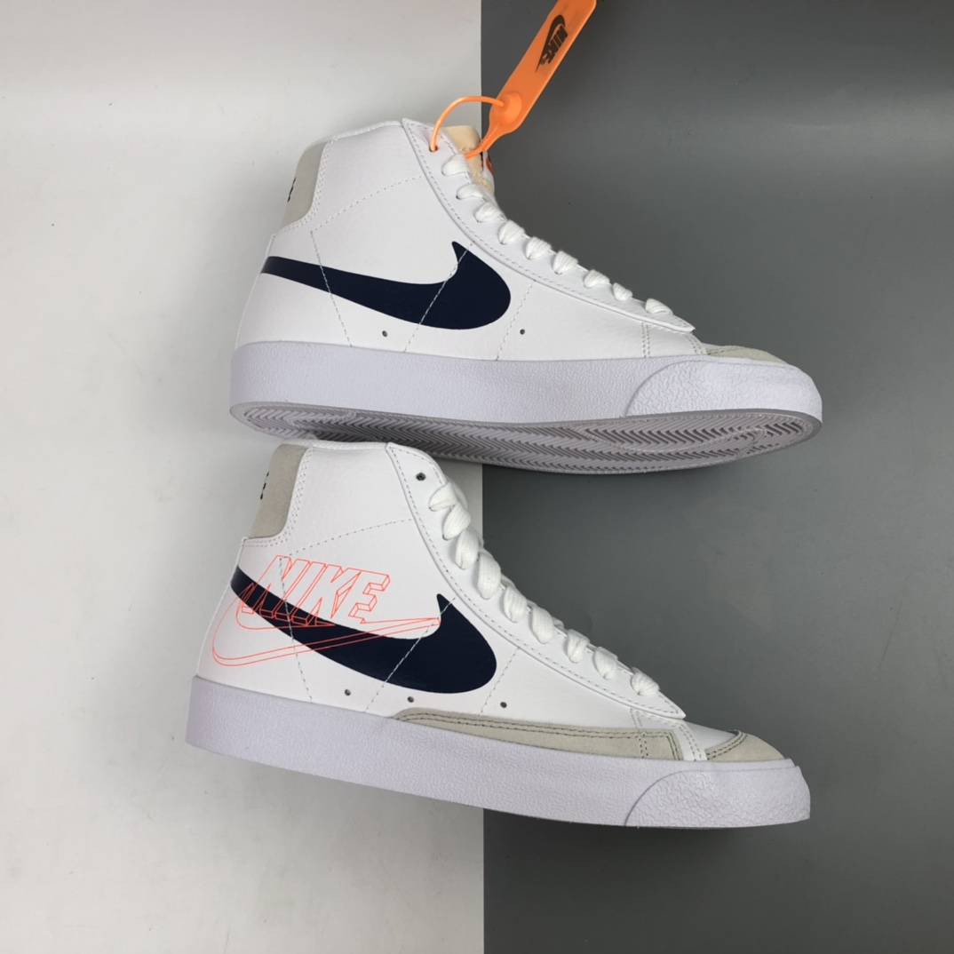 190 Nk Blazer Mid '77 开拓者高帮真硫化百搭休闲板鞋 DA4651-100