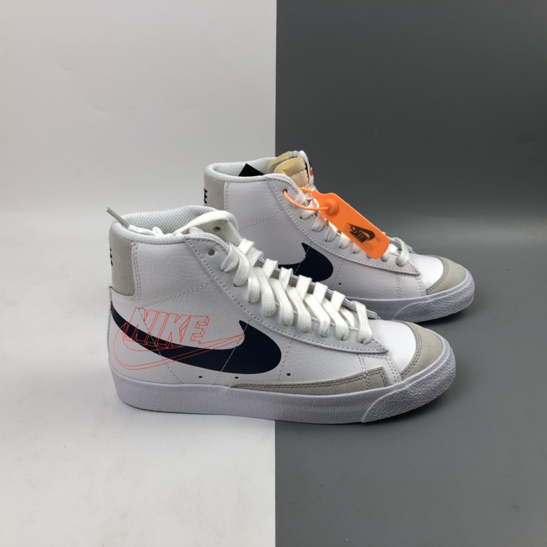 190 Nk Blazer Mid '77 开拓者高帮真硫化百搭休闲板鞋 DA4651-100