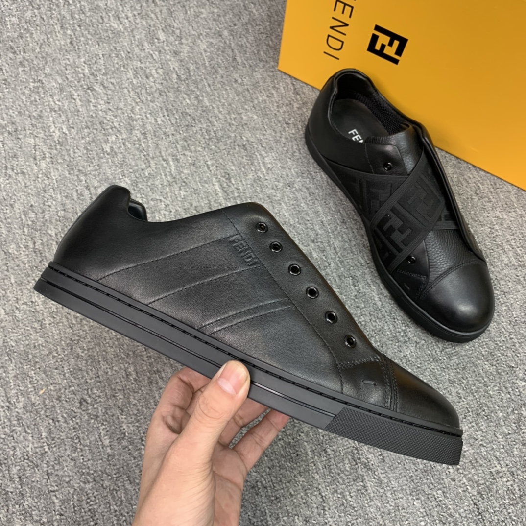 Fendi Style Leather Men's Shoes style reference detail image 4 from source 781781