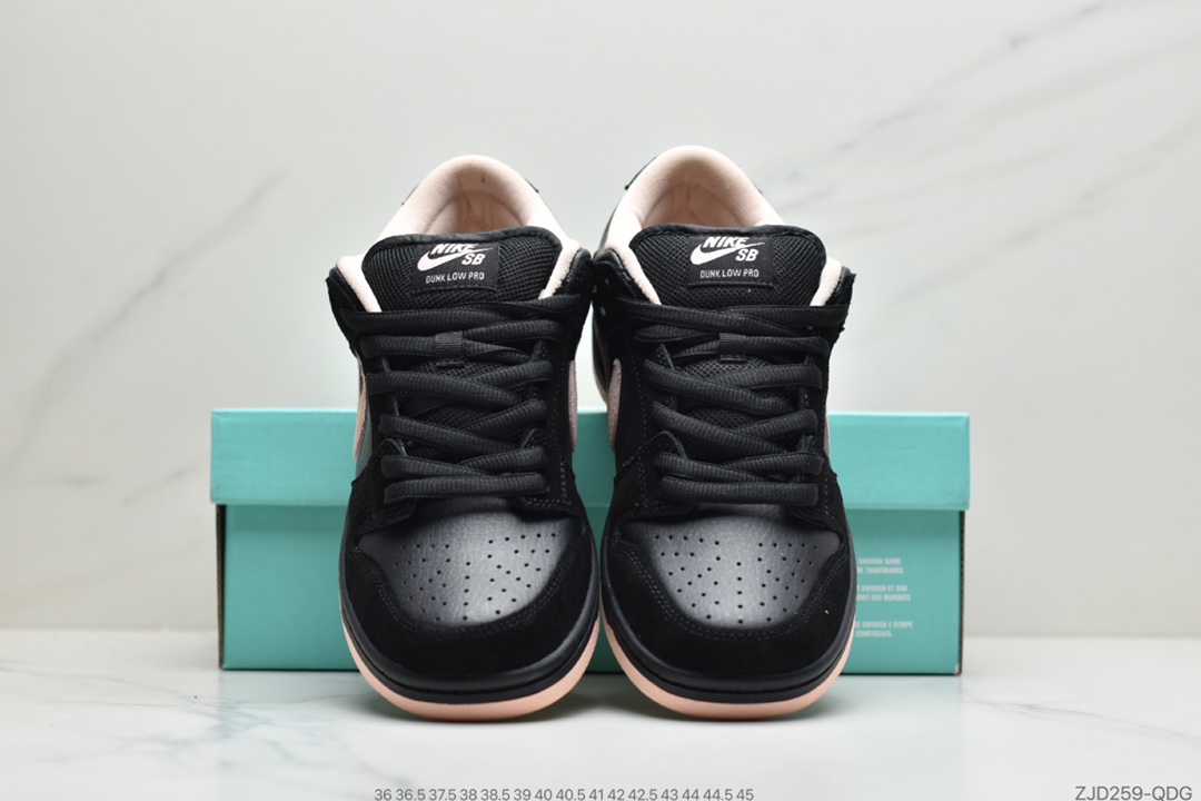 240 公司级耐克NK SB Dunk Low Pro 黑粉 BQ6817-003