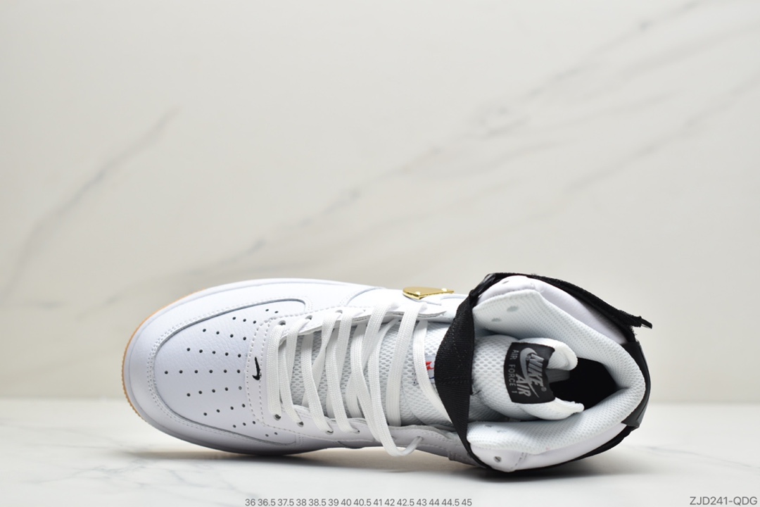 220 公司级耐克Nike Air Force  1 high “NBA” PACK 白黑  空军一号高帮百搭休闲运动板鞋CT2306-100