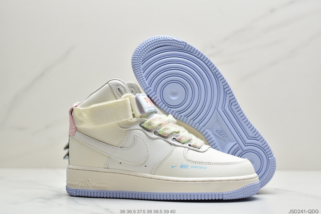 200 公司级空军 高帮 独角兽 少女系列 魔术贴 Nike Air Force 1 Mid 独角兽空军一号联名款CQ4810-111