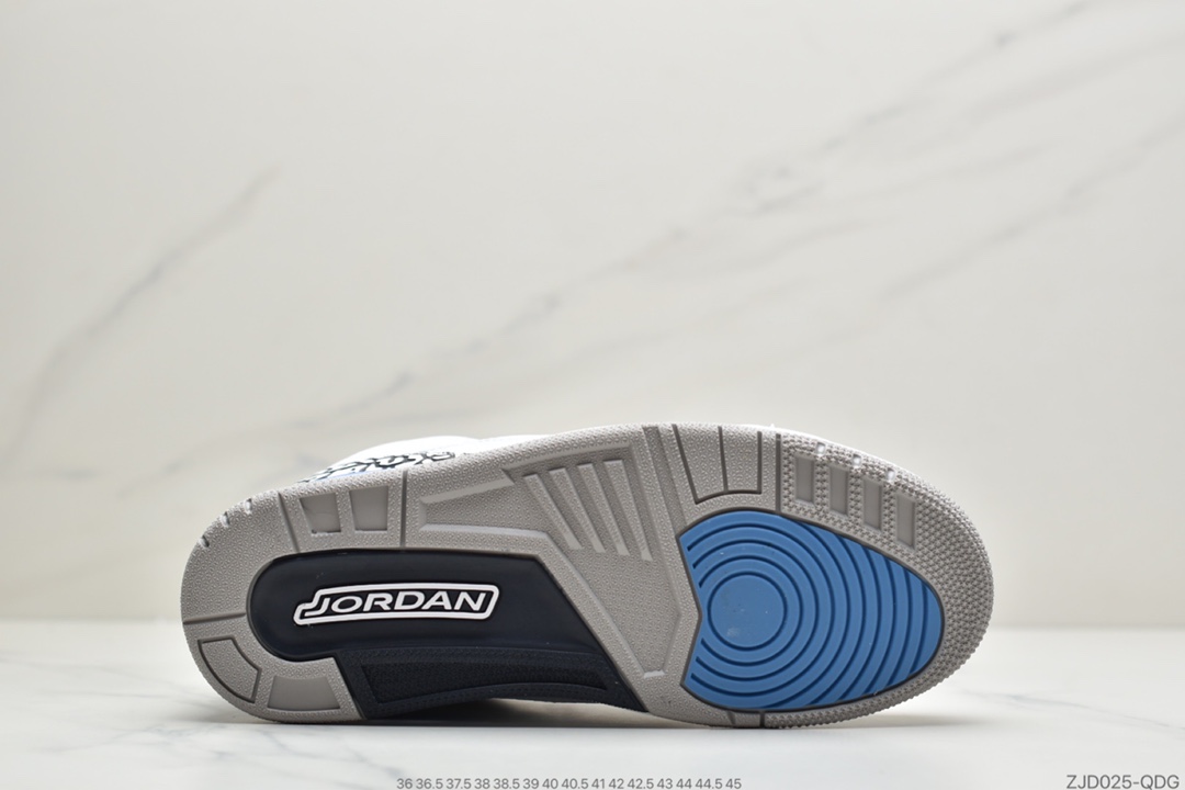240 公司级Air Jordan 3 “UNC” 北卡蓝 AJ3 乔丹3代 aj3 乔3 白蓝 CT8532-104