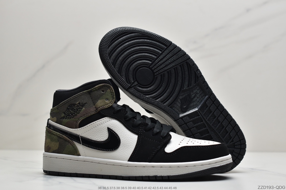240 公司级Air Jordan 1 Mid“ Camo”迷彩  这款中帮Air Jordan 1运动鞋CW5490-001
