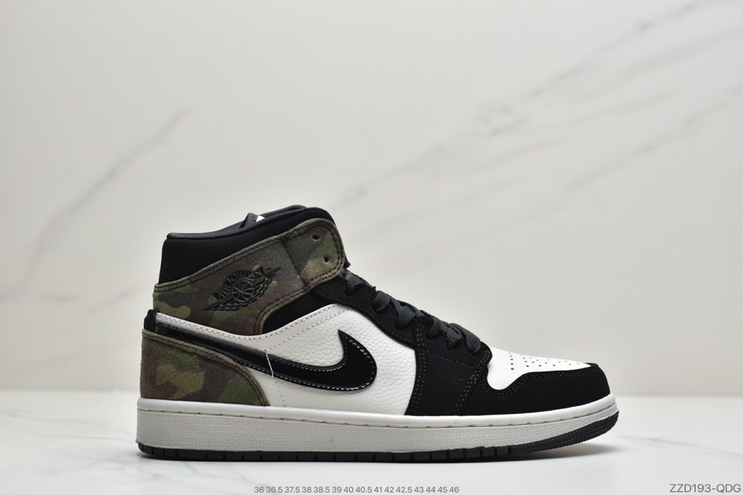 240 公司级Air Jordan 1 Mid“ Camo”迷彩  这款中帮Air Jordan 1运动鞋CW5490-001