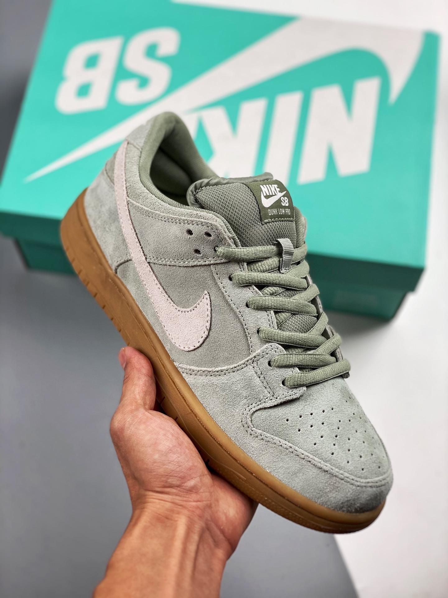 Nike SB Dunk Low Pro matcha y suela de goma, fabricado por una gran fábrica, muy recomendado 👏 Material original de pr…