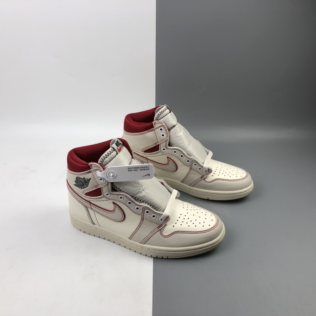 300 Air Jordan 1 High OG Phantom 白红兔八哥 AJ1乔丹一代高帮经典复古文化休闲运动篮球鞋 555088-160