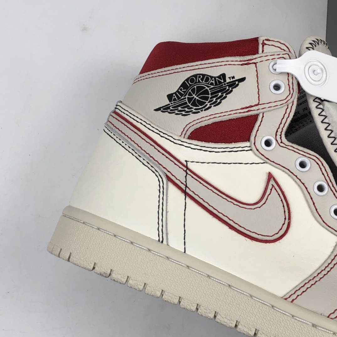 300 Air Jordan 1 High OG Phantom 白红兔八哥 AJ1乔丹一代高帮经典复古文化休闲运动篮球鞋 555088-160