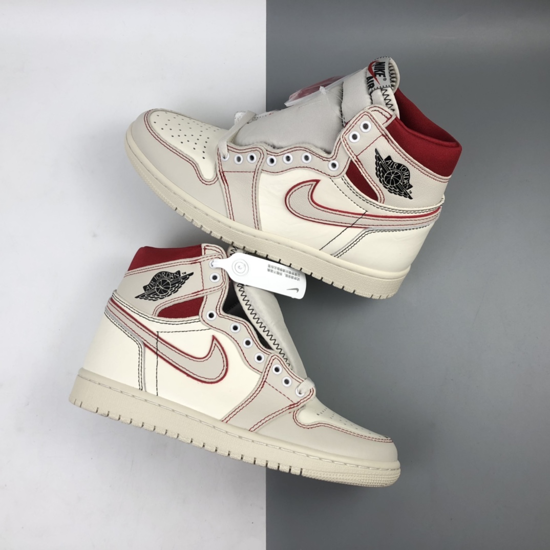 300 Air Jordan 1 High OG Phantom 白红兔八哥 AJ1乔丹一代高帮经典复古文化休闲运动篮球鞋 555088-160