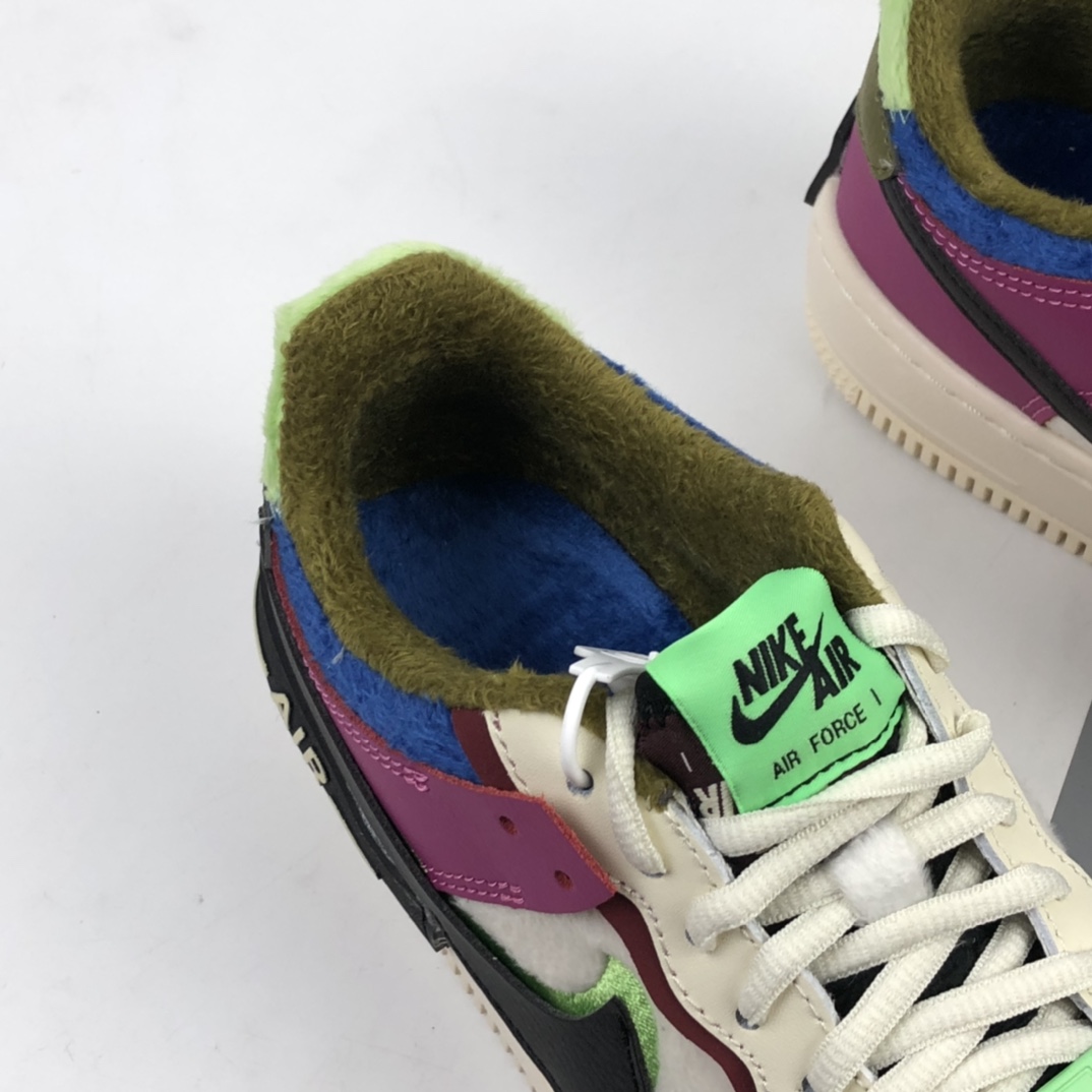 220 Nk Air Force 1 Shadow 空军一号加绒 马卡龙卡其灰轻量增高低帮百搭板鞋 CT1985-500