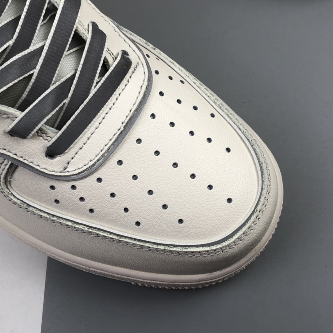 260 Nk Air Force 1 '07 Mid 米白灰“夜魔侠”空军一号中帮运动休闲板鞋 AQ1218-118