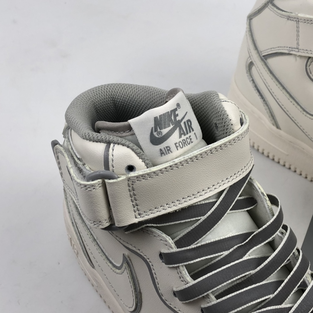 260 Nk Air Force 1 '07 Mid 米白灰“夜魔侠”空军一号中帮运动休闲板鞋 AQ1218-118