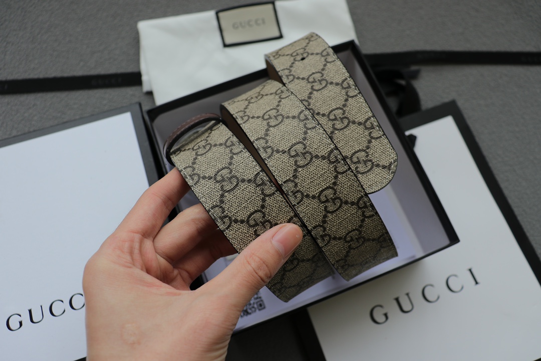 GUCCI爆款腰带 🅿️140
全新对版.长期供应款. 
进口PVC印花带身.精钢扣头. 
专柜全套包装. 规格：1.15米*3.8cm