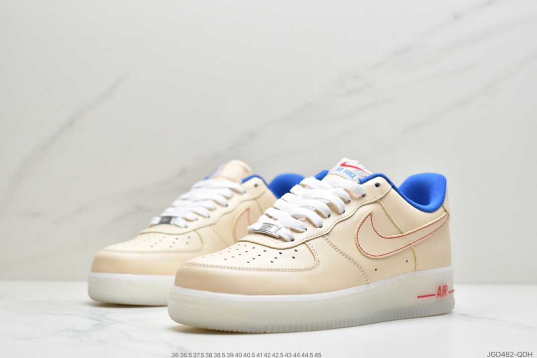 180 公司级耐克Nike Air Force 1 Low 白镭射 空军一号百帮低搭休闲运板动鞋CV1724-104