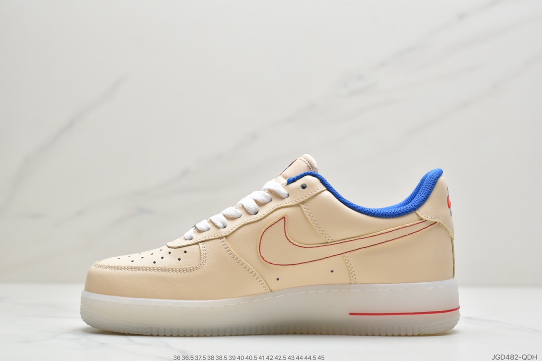 180 公司级耐克Nike Air Force 1 Low 白镭射 空军一号百帮低搭休闲运板动鞋CV1724-104