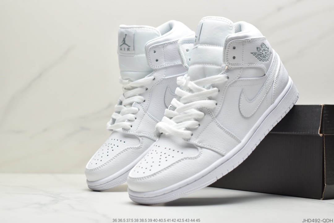 190 耐克 Nike Air Jordan 1 Mid 灰色脚趾中帮 554724-092