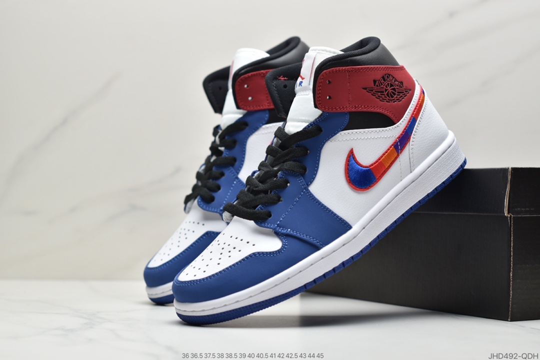 190 耐克 Nike Air Jordan 1 Mid 灰色脚趾中帮 554724-092