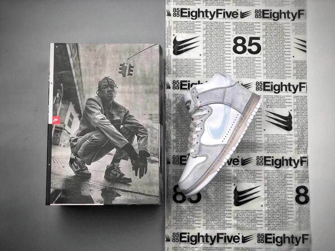 Slam Jam x SB Dunk High gancho de cristal, suela transparente, zapatillas de skate de caña alta para ocio y deporte de …