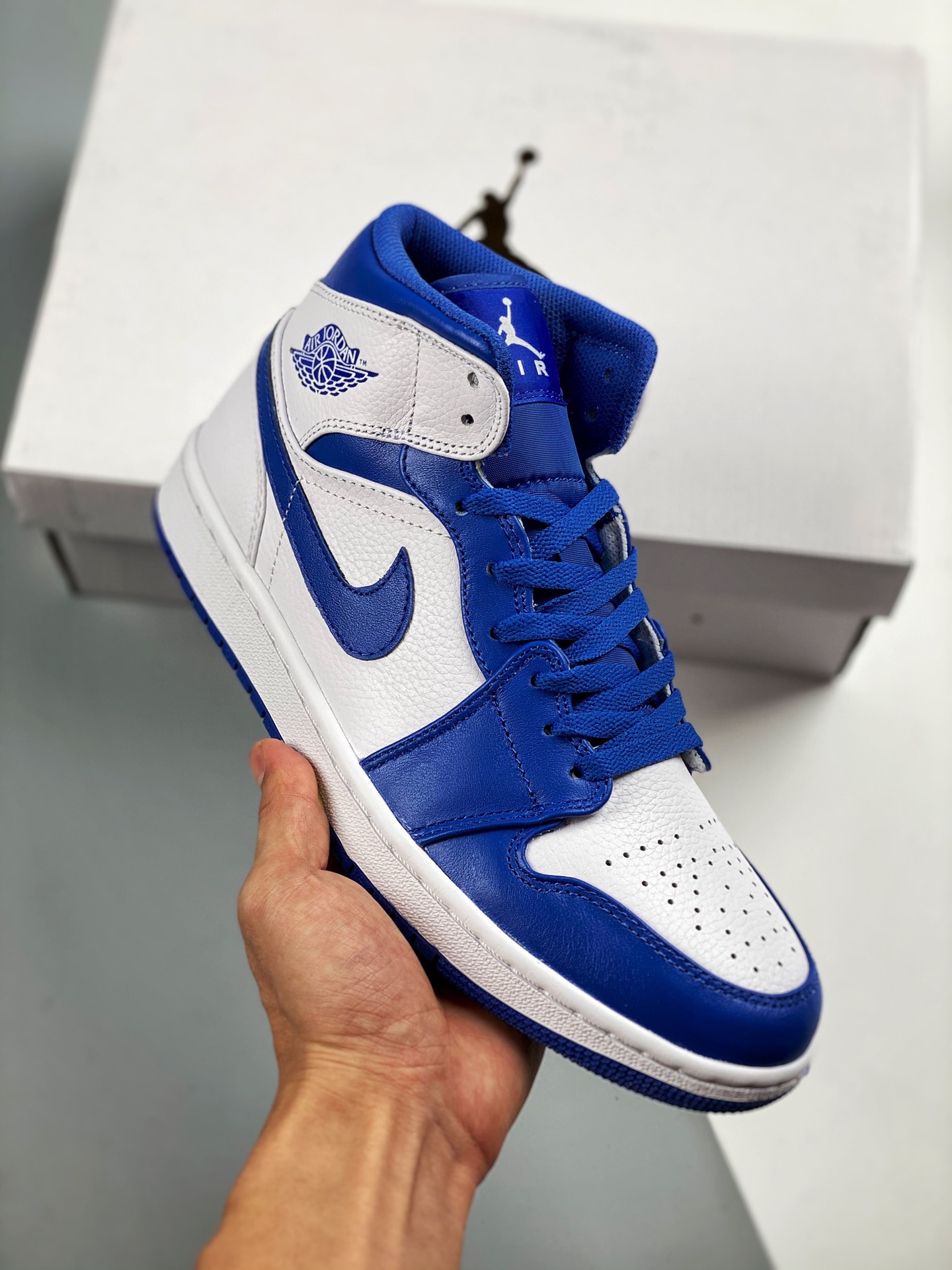 Air Jordan 1 Mid Hyper Royal pedido de cliente de comercio exterior de Tmall, la mayor artesanía del mercado, serie de …