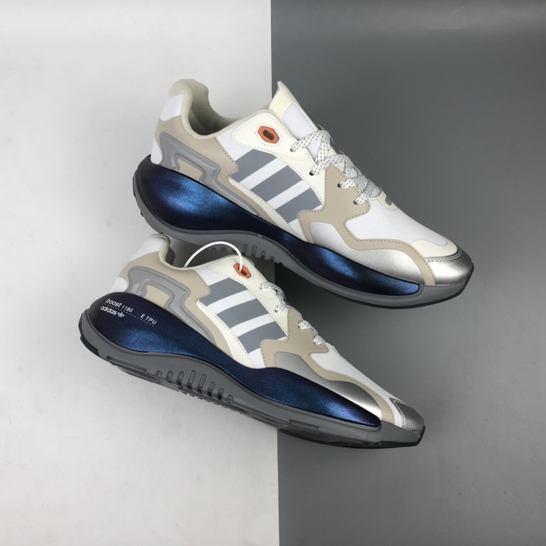 200 Adidas Originals ZX Alkyne Boost 全新摩登科技爆米花复古缓震休闲运动跑鞋 FY5720