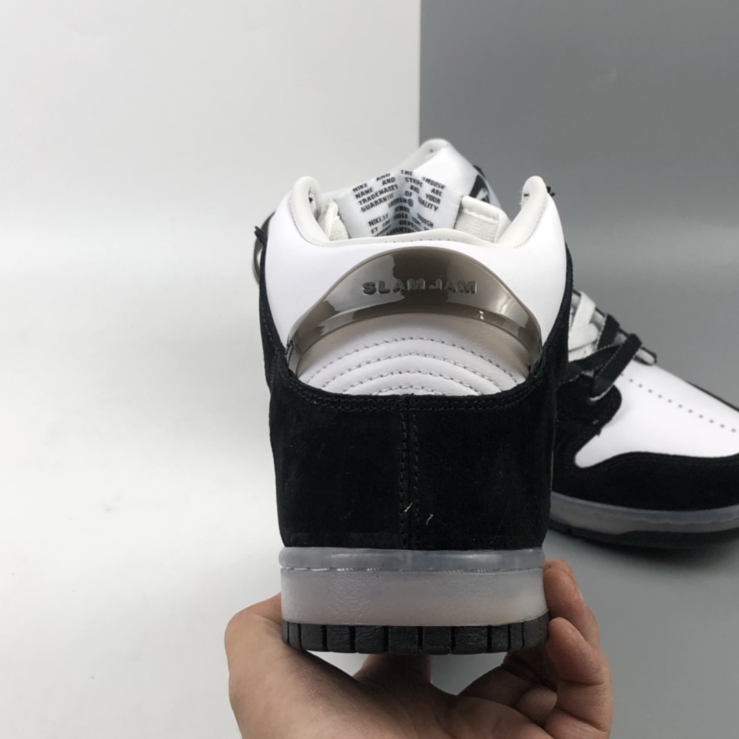 280 Slam Jam x Nk Dunk High 联名系列全头层皮高帮休闲滑板鞋 DA1639-101