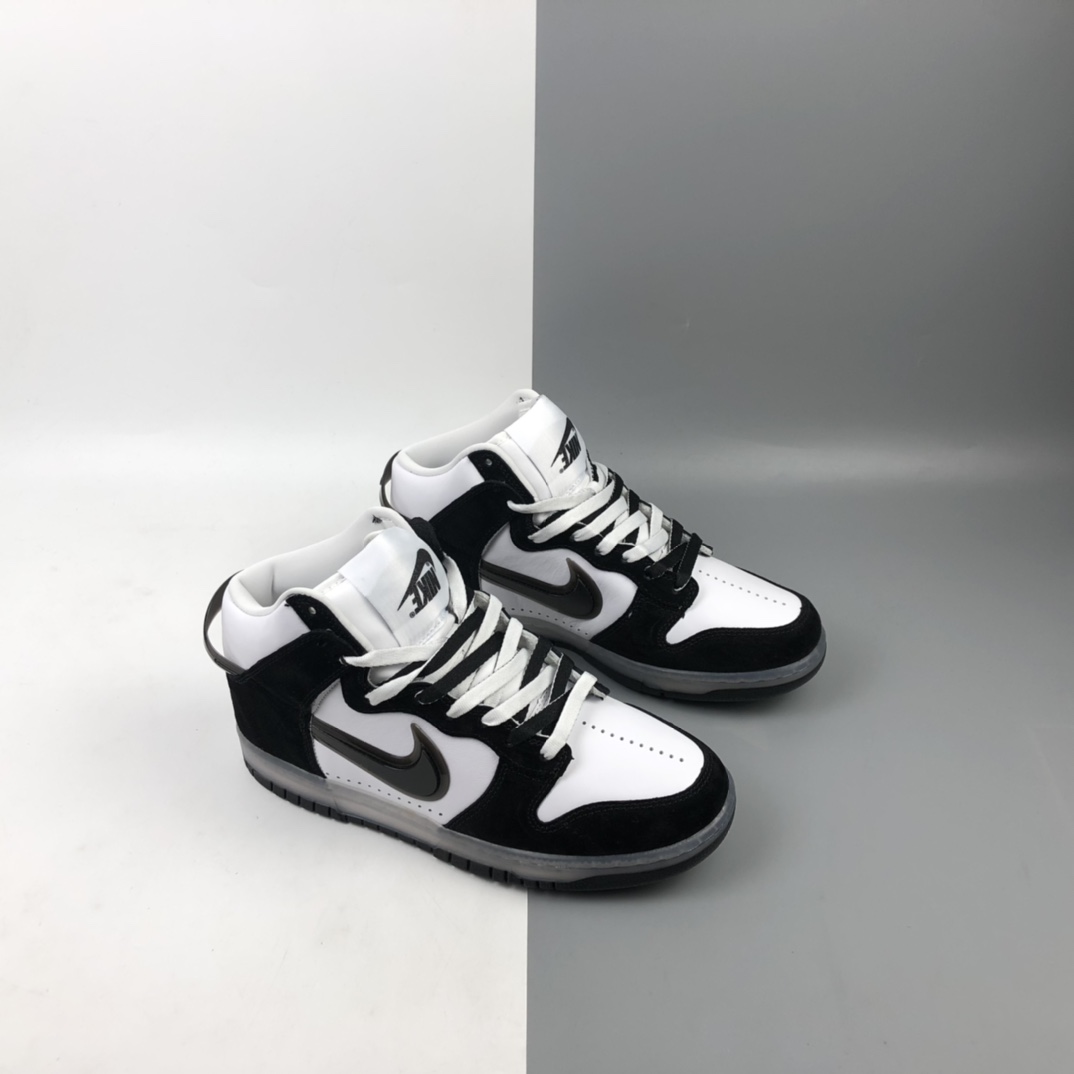 280 Slam Jam x Nk Dunk High 联名系列全头层皮高帮休闲滑板鞋 DA1639-101