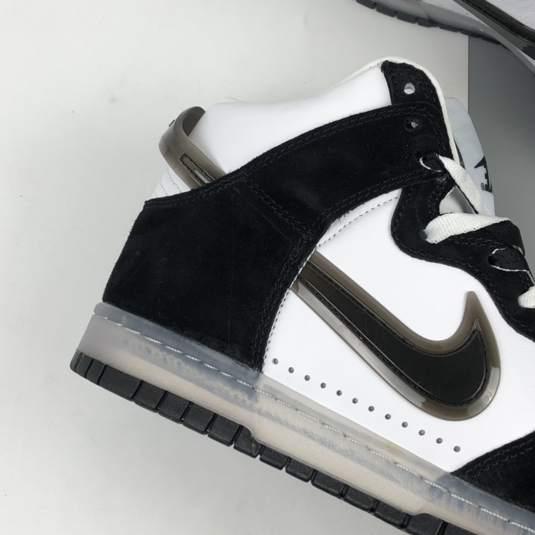 280 Slam Jam x Nk Dunk High 联名系列全头层皮高帮休闲滑板鞋 DA1639-101