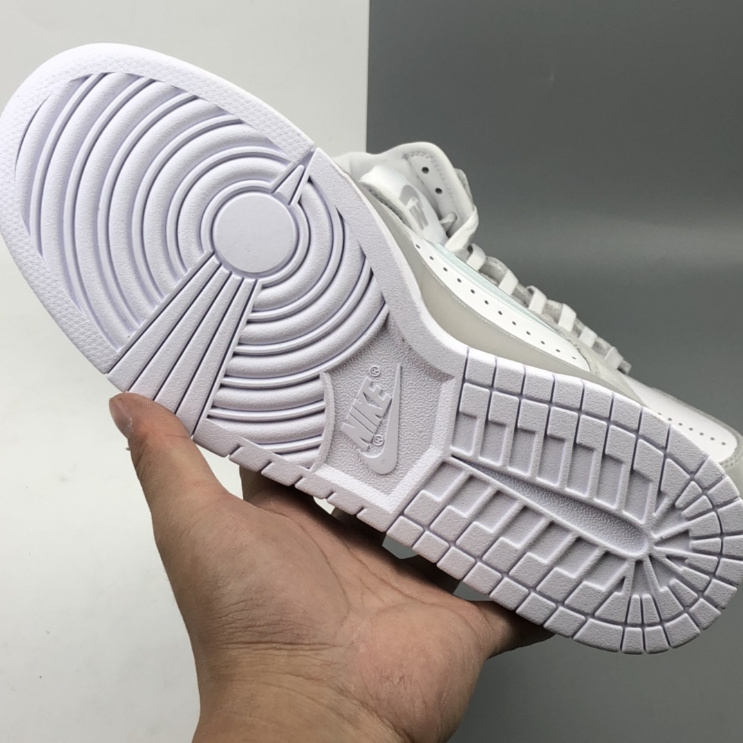 400  Slam Jam x Nk Dunk High 联名系列全头层皮高帮休闲滑板鞋 DA1639-100