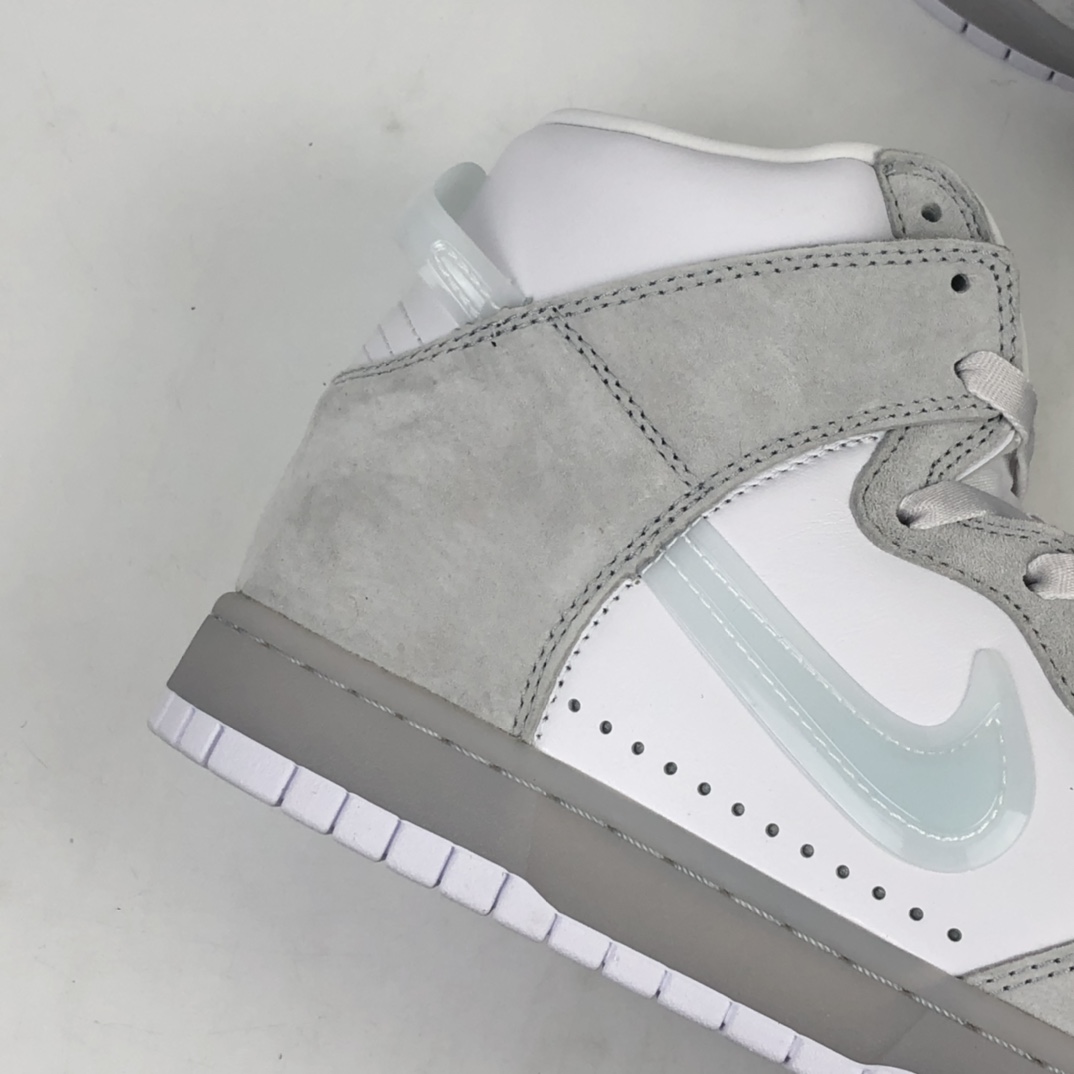 400  Slam Jam x Nk Dunk High 联名系列全头层皮高帮休闲滑板鞋 DA1639-100