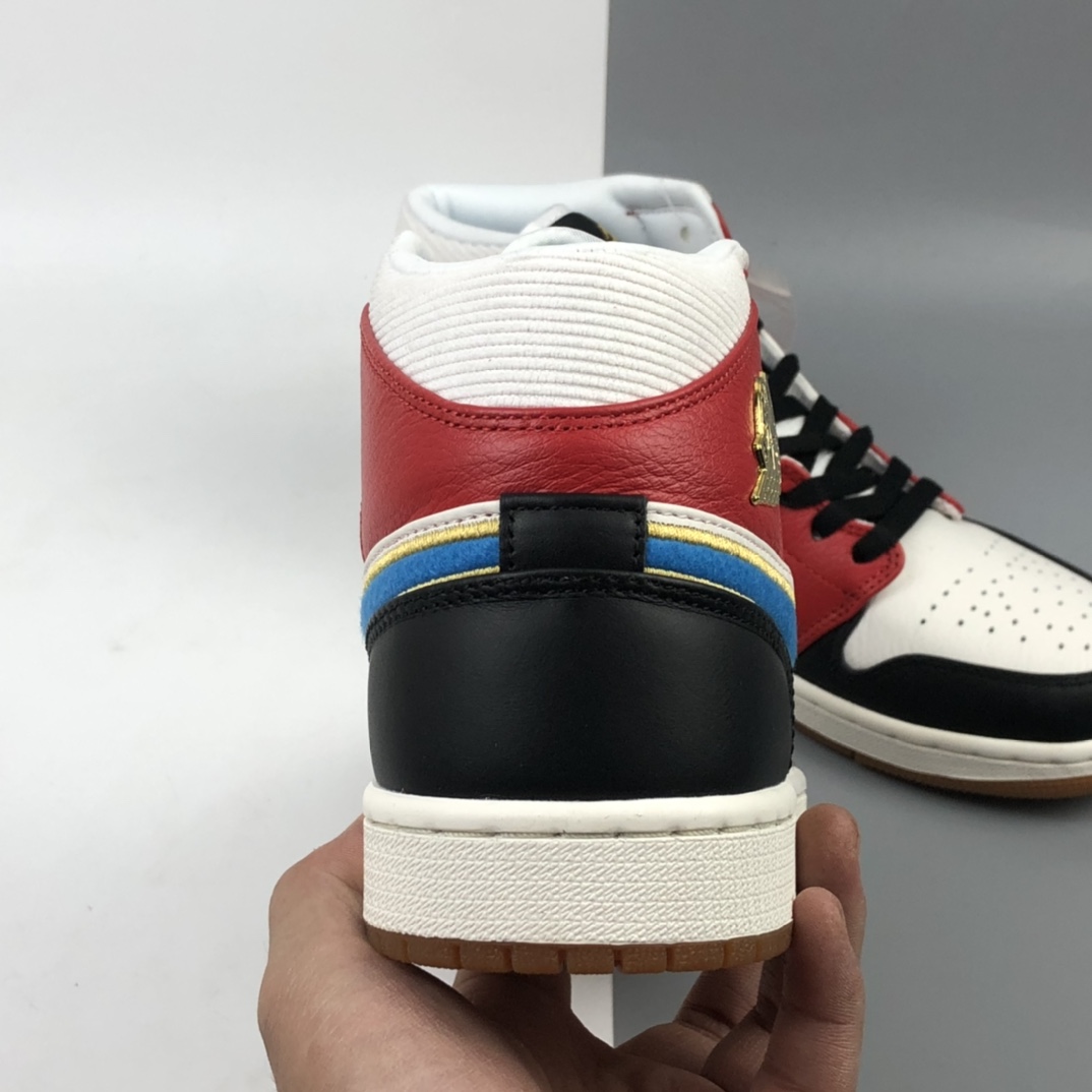 240 Air Jordan 1 Mid AJ1 乔1 中帮百搭休闲运动板鞋 DC1426-100
