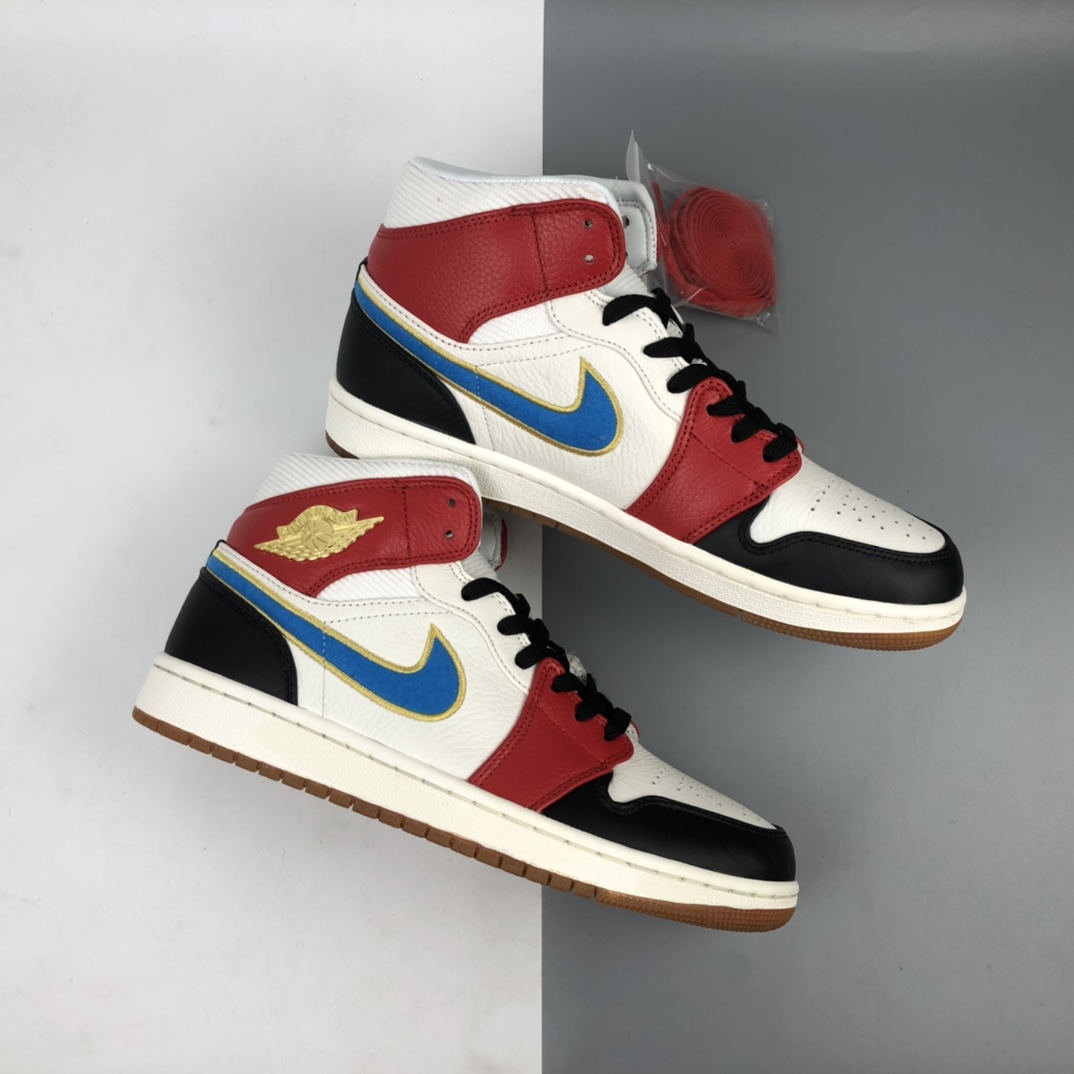240 Air Jordan 1 Mid AJ1 乔1 中帮百搭休闲运动板鞋 DC1426-100