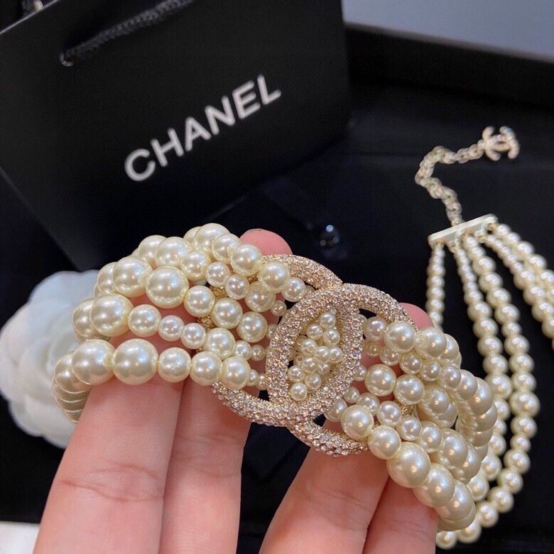秋冬毛衣链Chanel毛衣链小香大小珍珠链原单狠货进出专柜无压力代购级别ch@nel香奈儿经典喷砂质感原