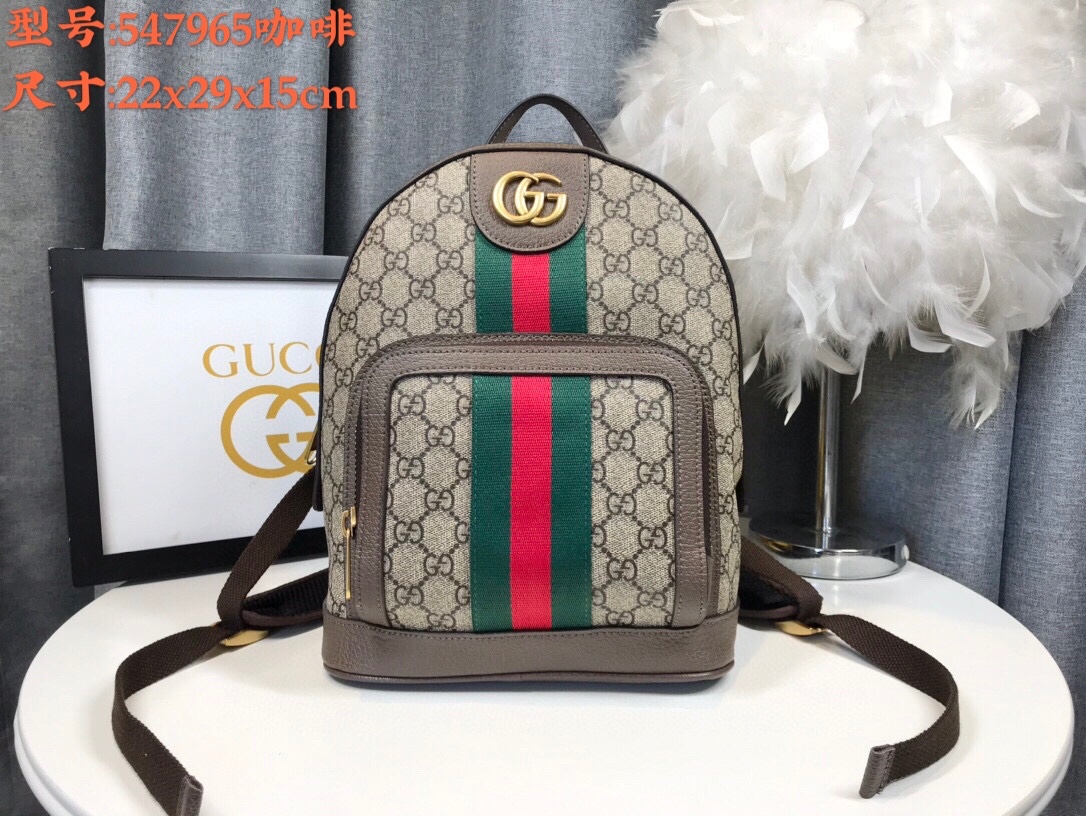 Is it OK to buy replica
 Gucci Ophidia Bags Backpack Same as Original
 Brown Coffee Color Green Red Set With Diamonds Cowhide