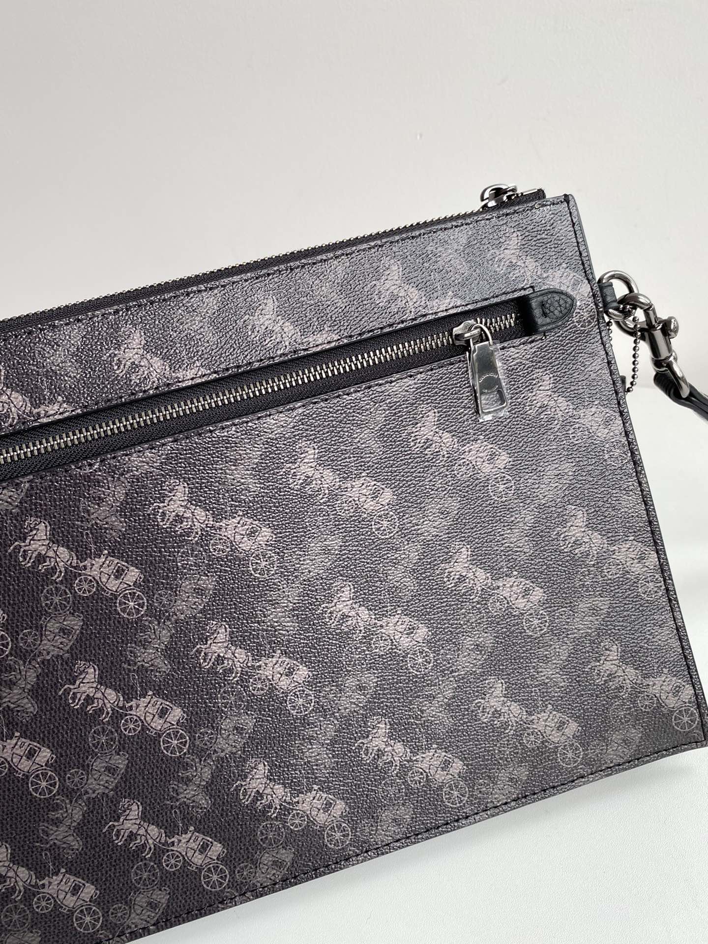 Coach 91277黑色男士手拎钱包零钱包 手拿包 新款马车logo 代购品质、非市场品质