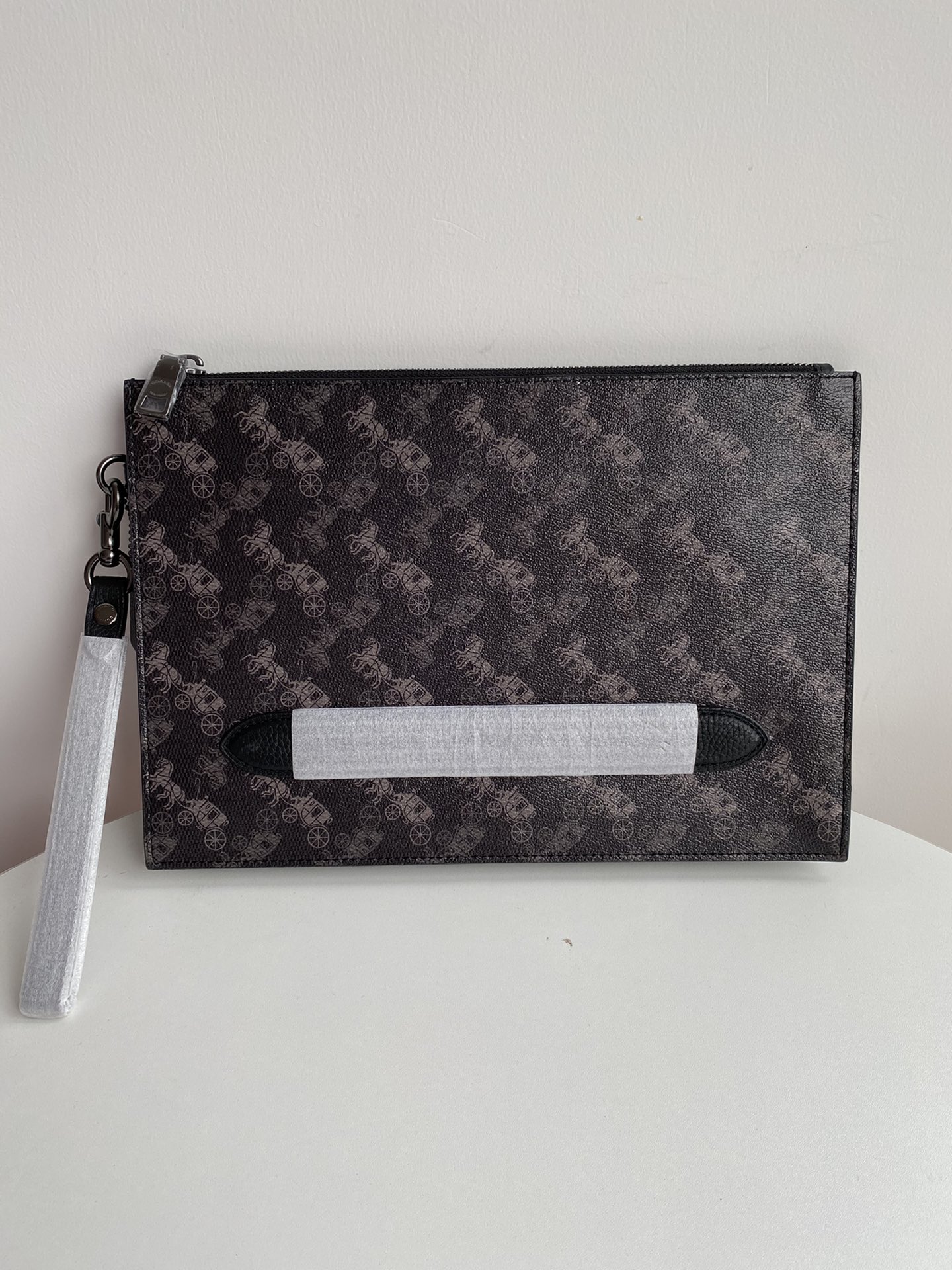 Coach 91277黑色男士手拎钱包零钱包 手拿包 新款马车logo 代购品质、非市场品质