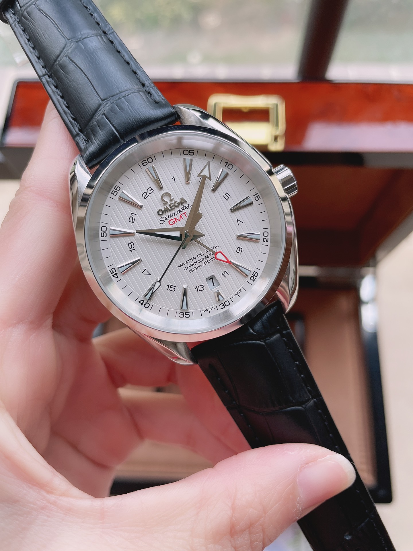 💰320 OMEGA-欧米茄 SEAMASTER海马系列 AQUA TEERA 150米150m腕表直径41.5毫米41.5mm 潜水表。316L精钢 原装壳套 (大厂壳套)原版字面立体时丁 原装表扣 透视全自动机械机芯。