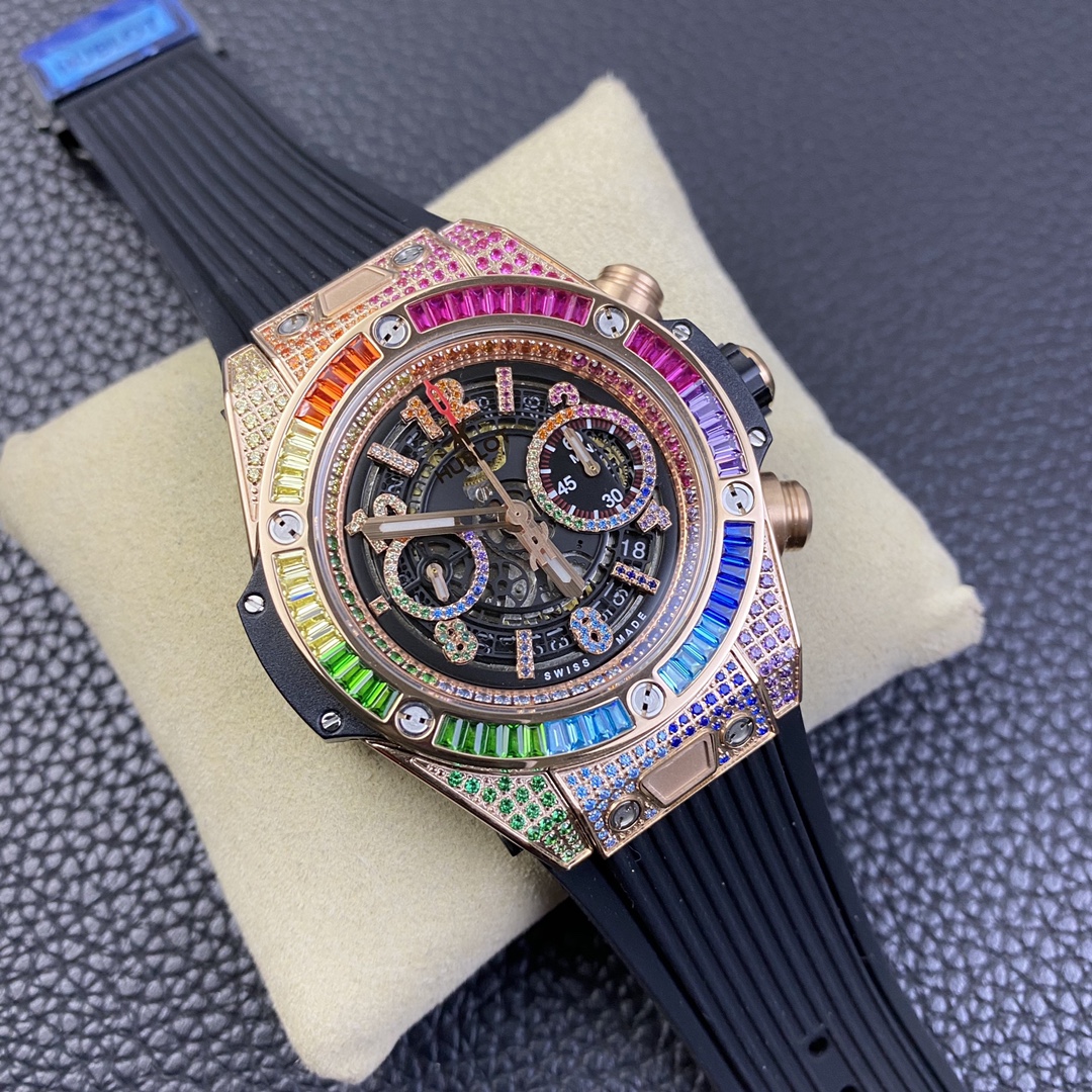 [HUBLOT Watches][TA Factory] HUBLOT HUBLOT Exclusive New Paraiba Watch Rainbow