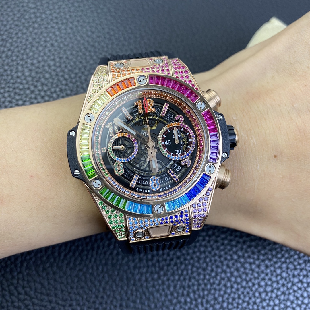 [HUBLOT Watches][TA Factory] HUBLOT HUBLOT Exclusive New Paraiba Watch Rainbow